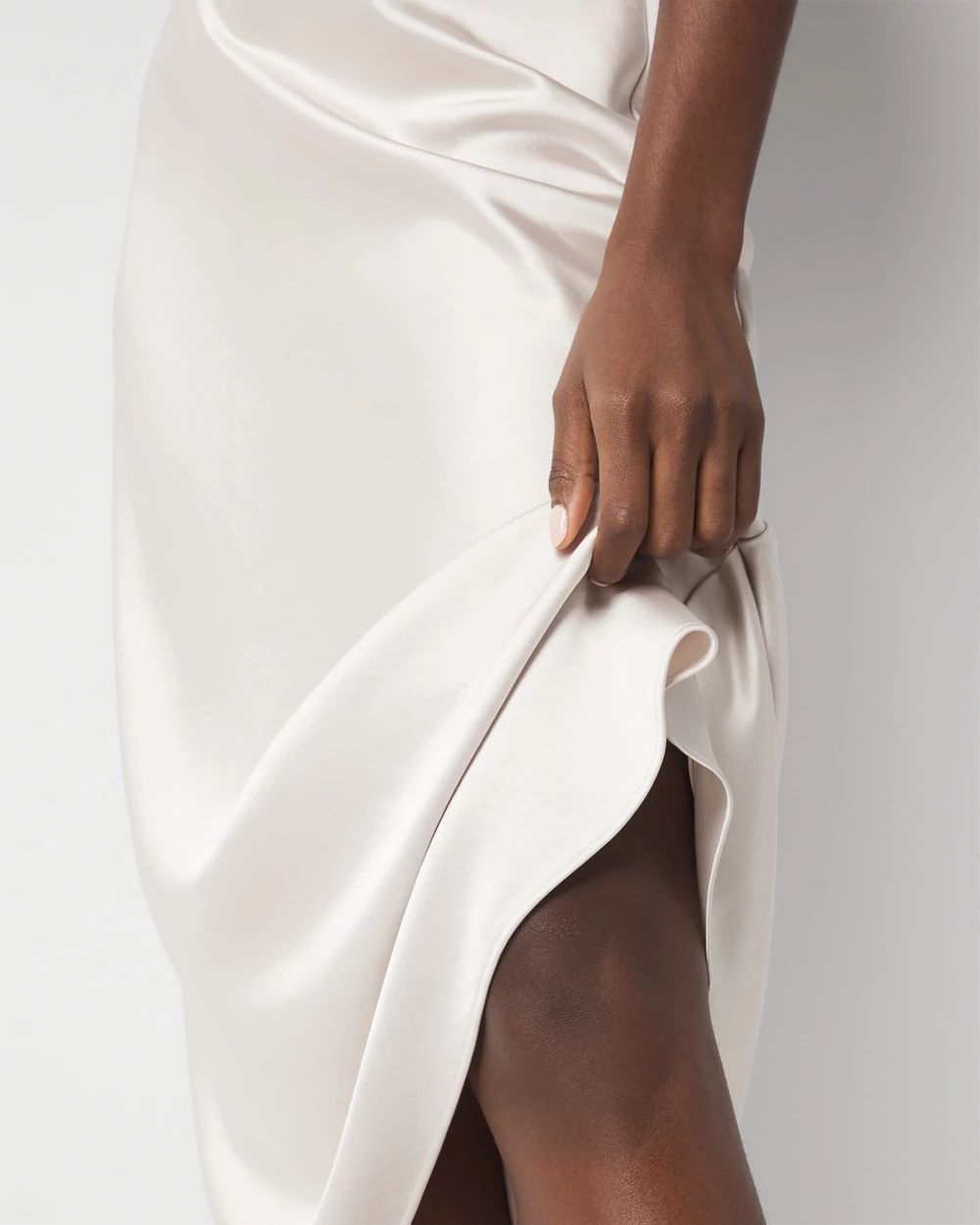 Satin Slip A-Line Skirt | White House Black Market